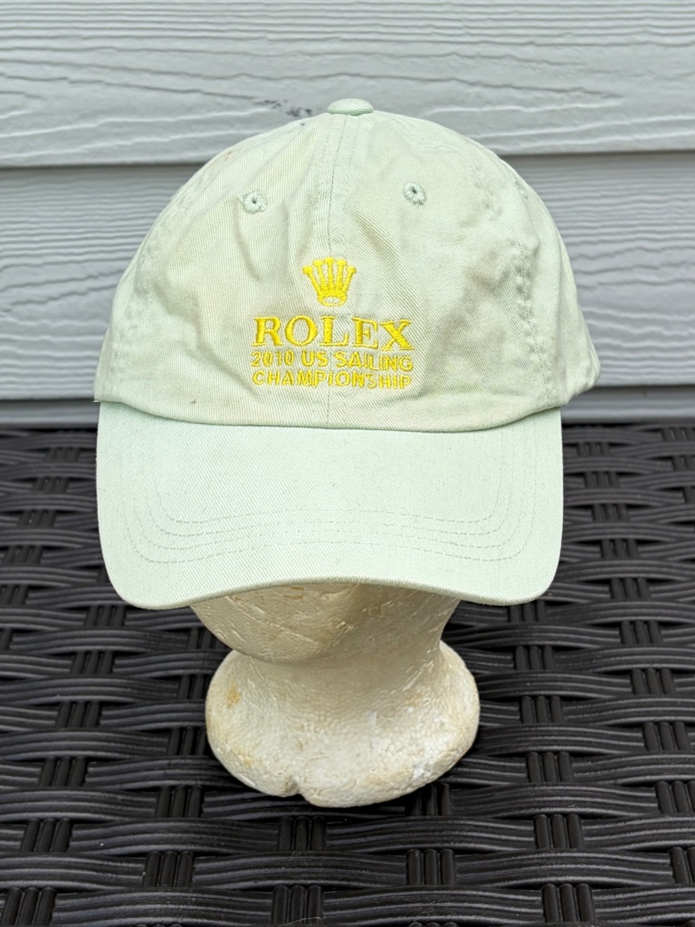Rolex US Sailing Championship Men's Women's Baseball Cap Hat 2010 Light Green EU